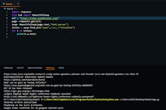do python web scraping and data extraction