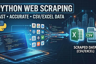 do python web scraping and data extraction