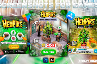 be creating screenshots for google play and app store