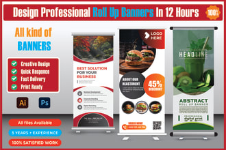 design creative roll up banner