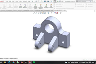 make a simple 3d parts with solidworks