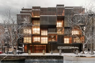 creat 3d exterior  building and rendering  high resolution