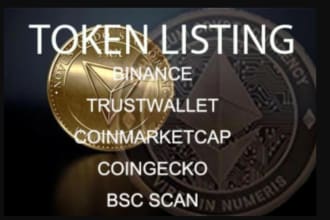 do coin or token listing on coinmarketcap, coingecko, binance, uniswap