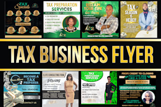 design beautiful tax flyer, tax business and financial flyer
