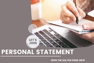professionally edit your personal statement and application