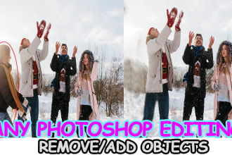 add remove people, do photo editing with photoshop in 1 hrs
