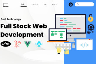 be your full stack web developer PHP laravel