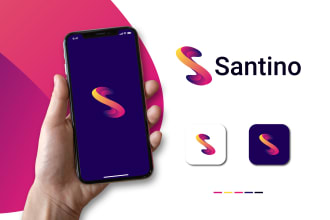 design modern letter, mobile app icon, technology, tech, website logo