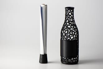 make a voronoi pattern from your 3d file
