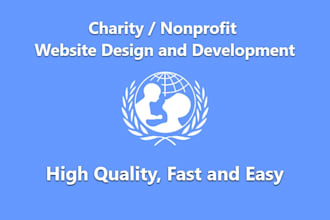 create a website for your charity, nonprofit organization