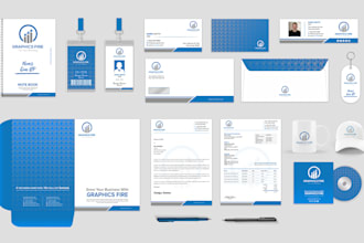 design professional business card, letterhead and stationery items