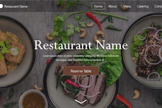 create your restaurant booking and delivery website
