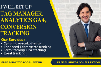 setup tag manager, analytics, conversion tracking, and fb capi