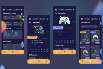 do app UX UI design and wireframing in figma