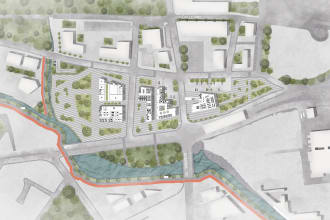 render 2d architectural plans, elevations, sections in photoshop