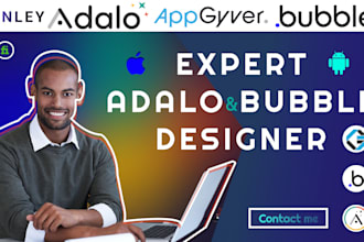 build adalo bubble io appgyver, react native  mobile app