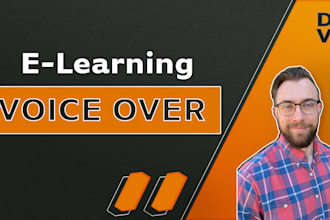 deliver an american male elearning voice over