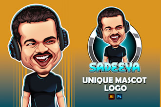 design unique mascot cartoon logo or characters