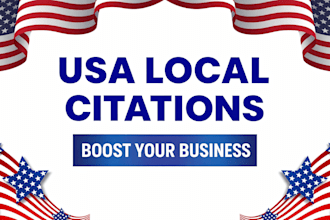 build 300 USA local citations for your google maps and local SEO ranking