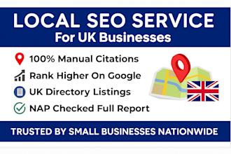 build top UK local citations for google map ranking and local SEO