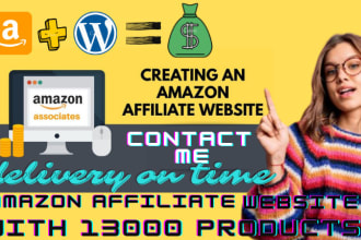 build a money making amazon affiliate website with 15000 products