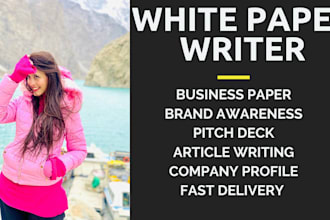 write remarkable business papers and company profile