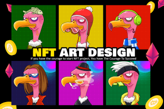 create custom nft art design for your crypto art collections
