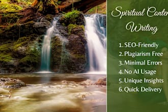 write genuine and original spiritual blogs for you