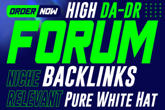 do manual link building high quality authority SEO forum backlinks