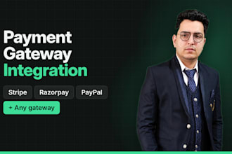 integrate stripe, razorpay, paypal or any payment gateway in your app