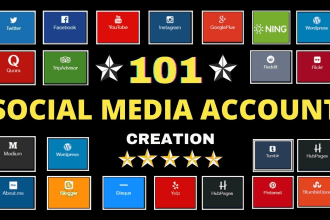 create 101 social media profile for brand creation