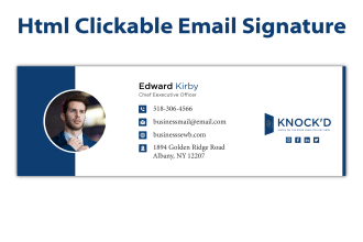 create a clickable html email signature for outlook gmail etc