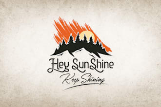design an authentic retro vintage logo