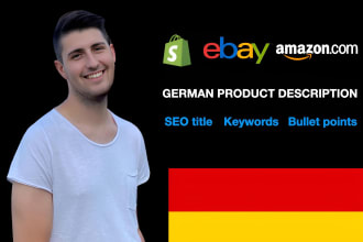 write your german seo friendly product description