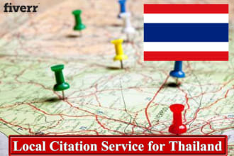 do 100 local citations for thailand, manually