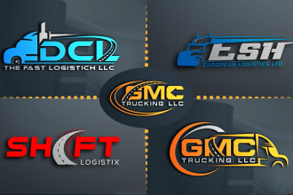 create logo for logistics trucking and transportation