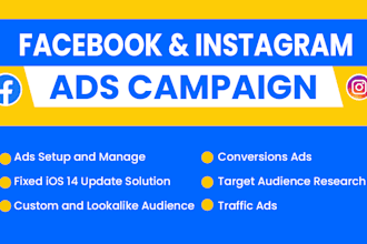 do your facebook ads campaign, fb ads, fb advertising, and instagram ads
