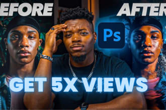 design viral clickbait youtube thumbnail within 1 hour