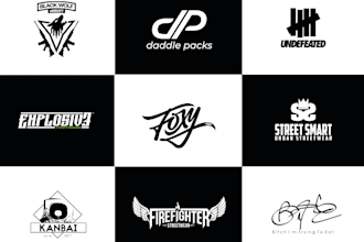 design streetwear urban clothing brand logo