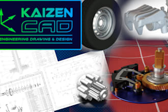 offer cad services, such as design, 2d, 3d, stl, step, etc