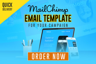 design mailchimp email template for your campaign