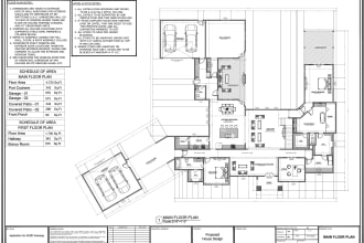 draft the site plan, landscape plan, and floor plan for the city permit