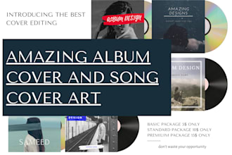 design and make amazing album cover and song art