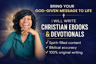 be your christian ebook writer, christian writer, and ebook writer
