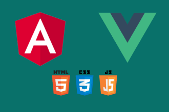 develop frontend web development in angularjs or vuejs