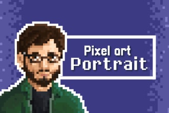make pixel art portrait