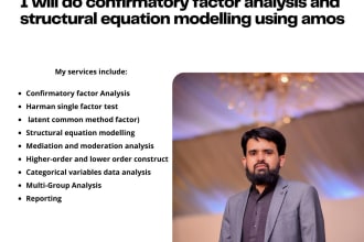 do confirmatory  factor analysis and structural equation modelling using amos