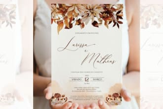 beautiful wedding invitation card