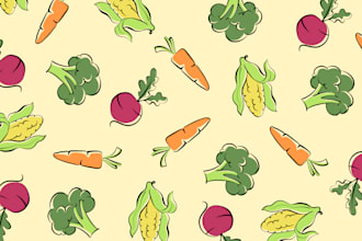 Best Price!  create original seamless pattern design hand drawn illustration