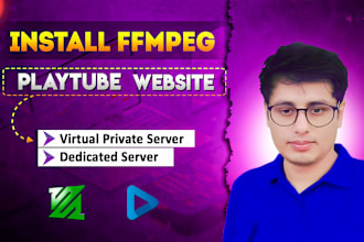 install ffmpeg on your server for playtube video processing